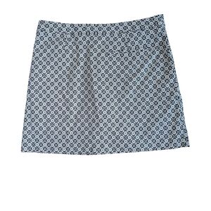 LIZwear Blk/Wht Tile Print Patterned Skort Sz.12